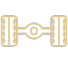 gold axle with tires icon