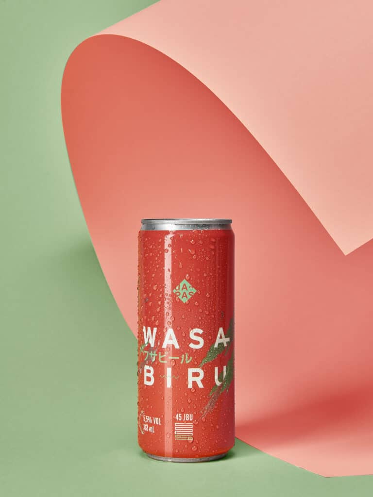 Japas Cervejaria's Wasabiru drink. 