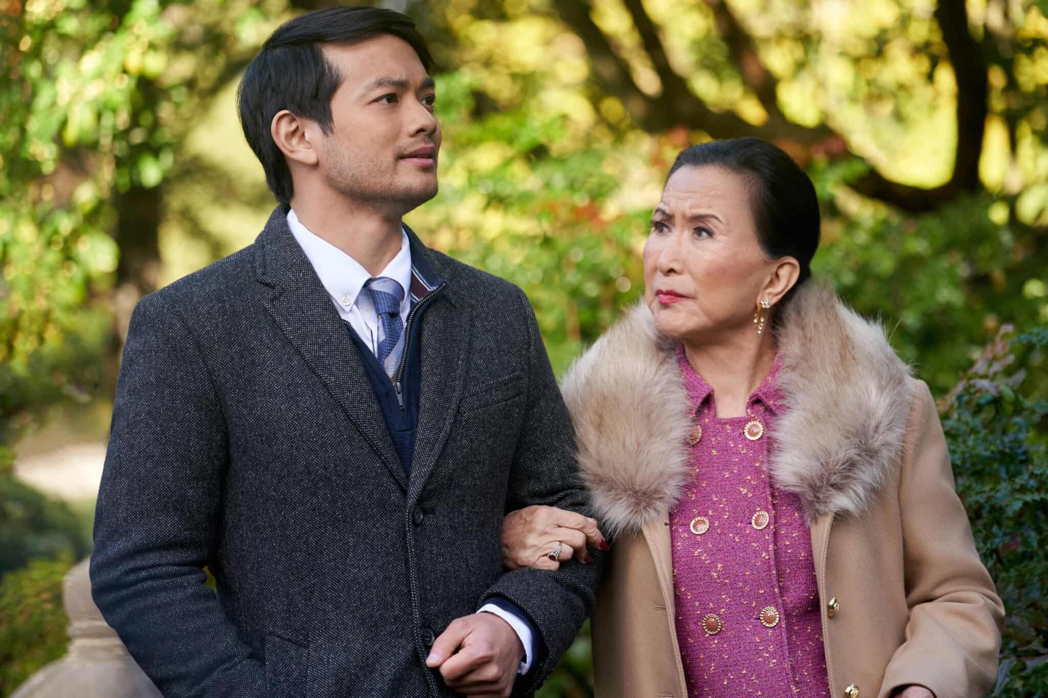 Osric Chau and Lucille Soong in "Holidazed."