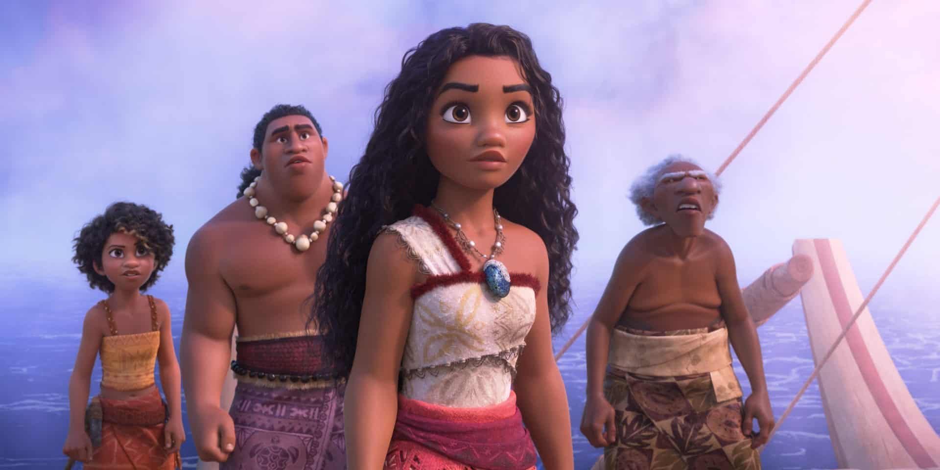 A still frame from "Moana 2."