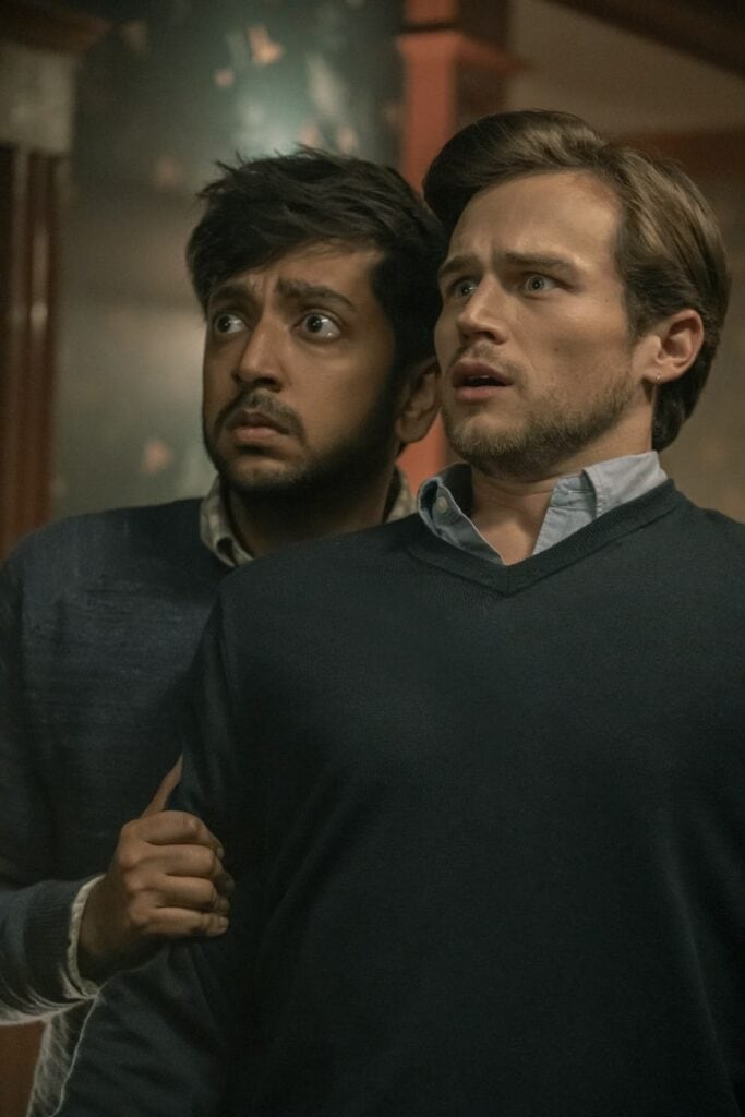 Nik Dodani and Brandon Flynn in "The Parenting."