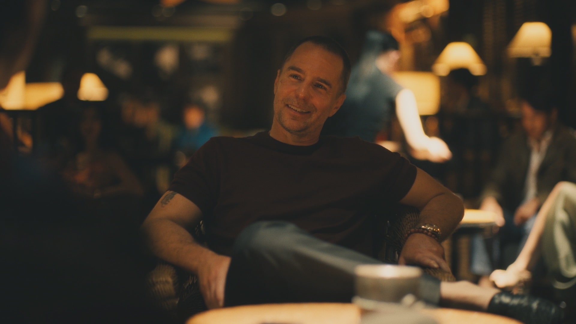 Actor Sam Rockwell in season three of "The White Lotus."