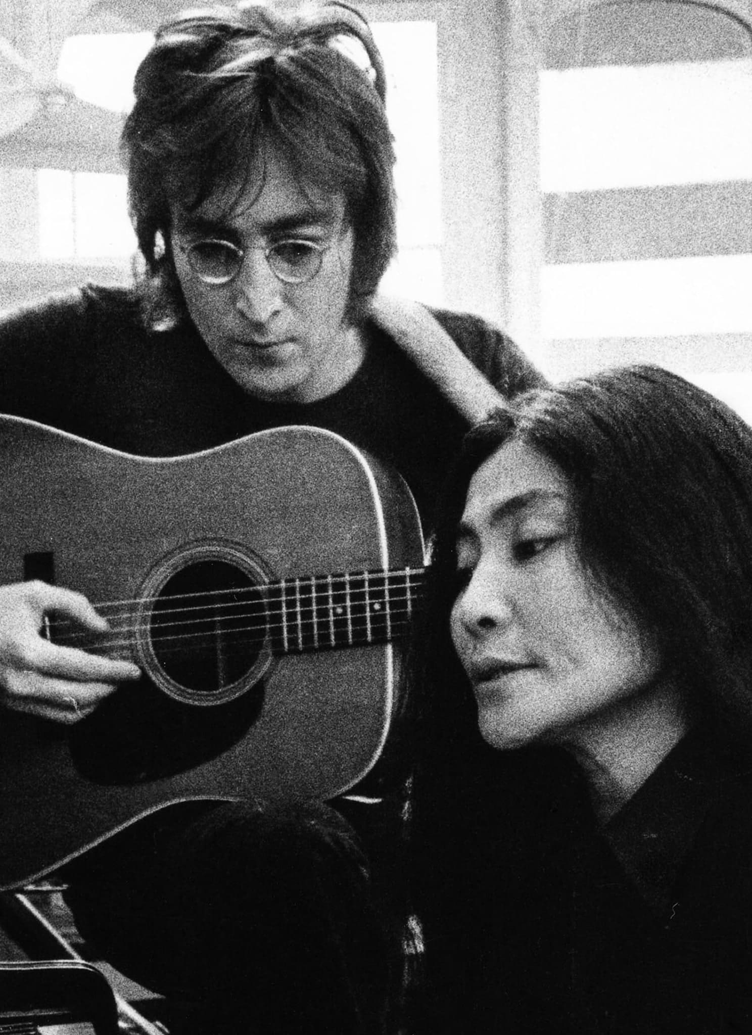 John Lennon and Yoko Ono in "One to One: John & Yoko."