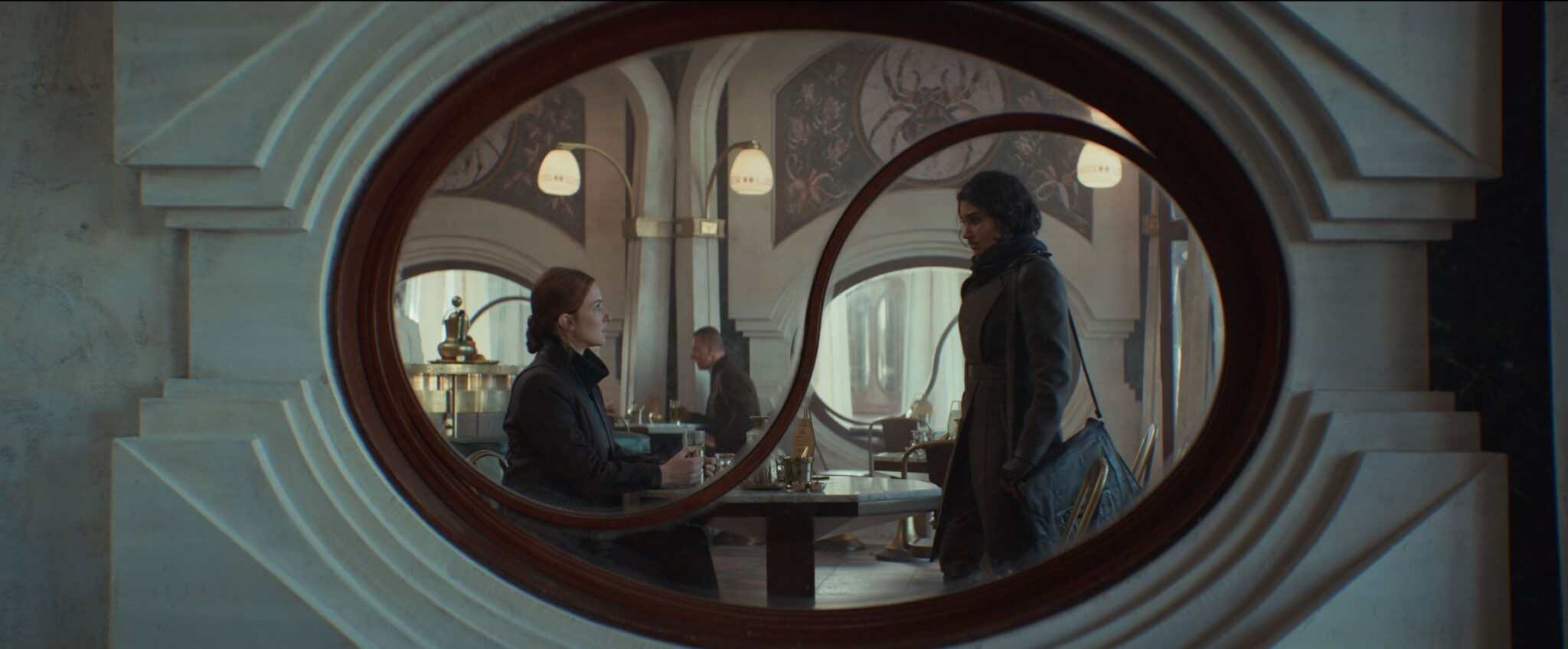 From left, Vel Sartha (Faye Marsay) and Cinta Kaz (Varada Sethu).