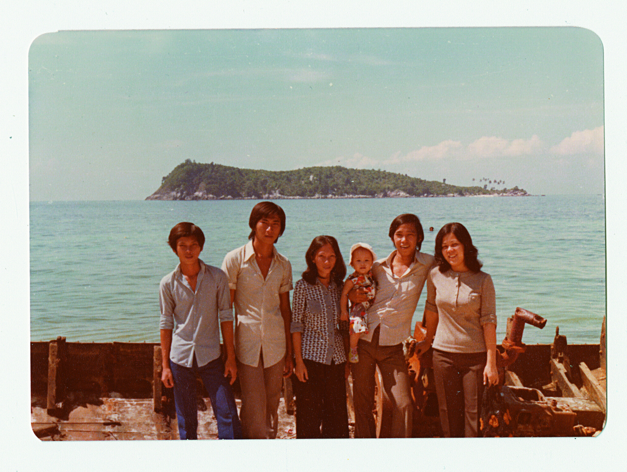 Vicky Nguyen as a child with her family.