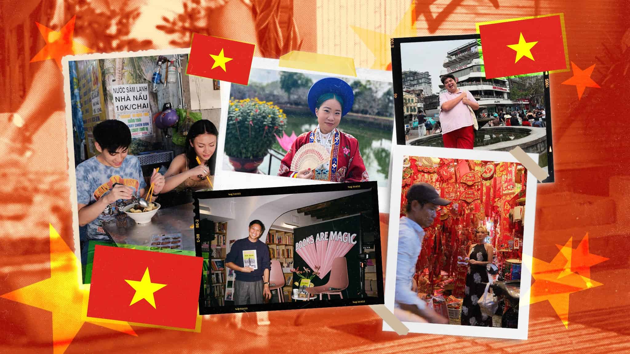 Collage featuring different photos of second generation Vietnamese Americans.