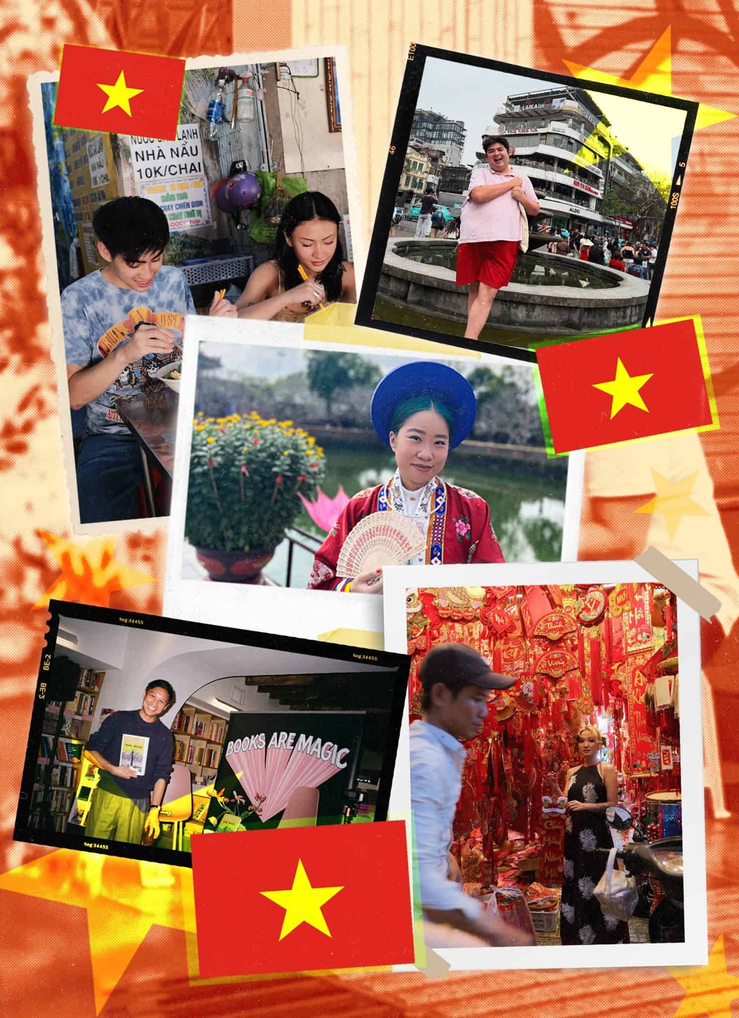 Collage featuring different photos of second generation Vietnamese Americans.