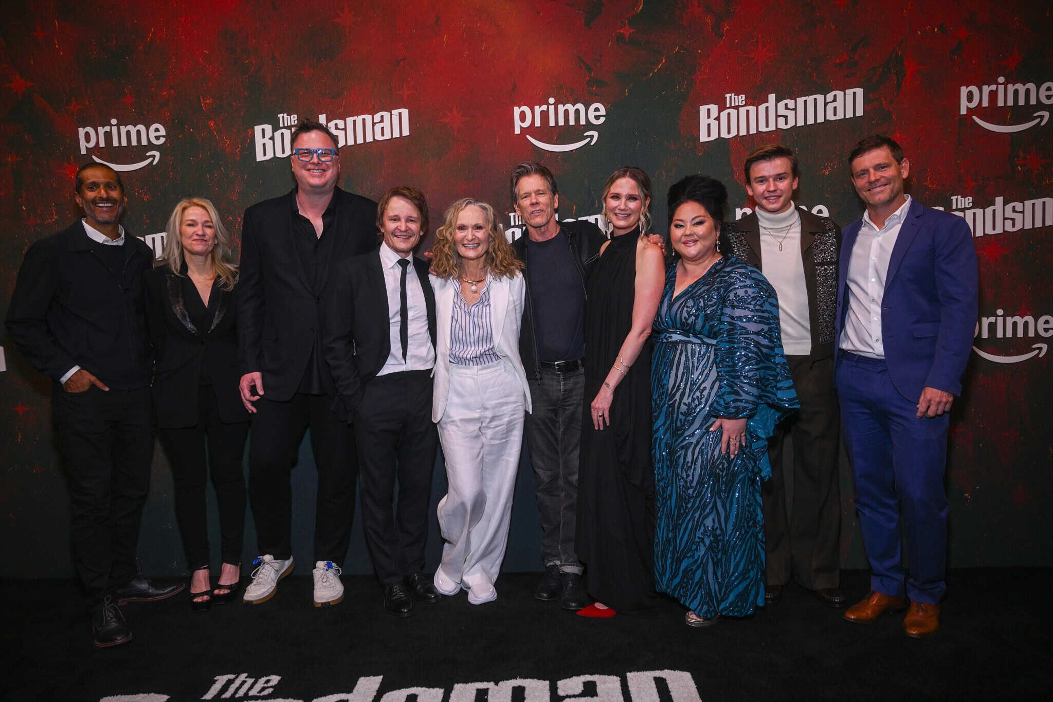 The cast of "The Bondsman" on the red carpet.
