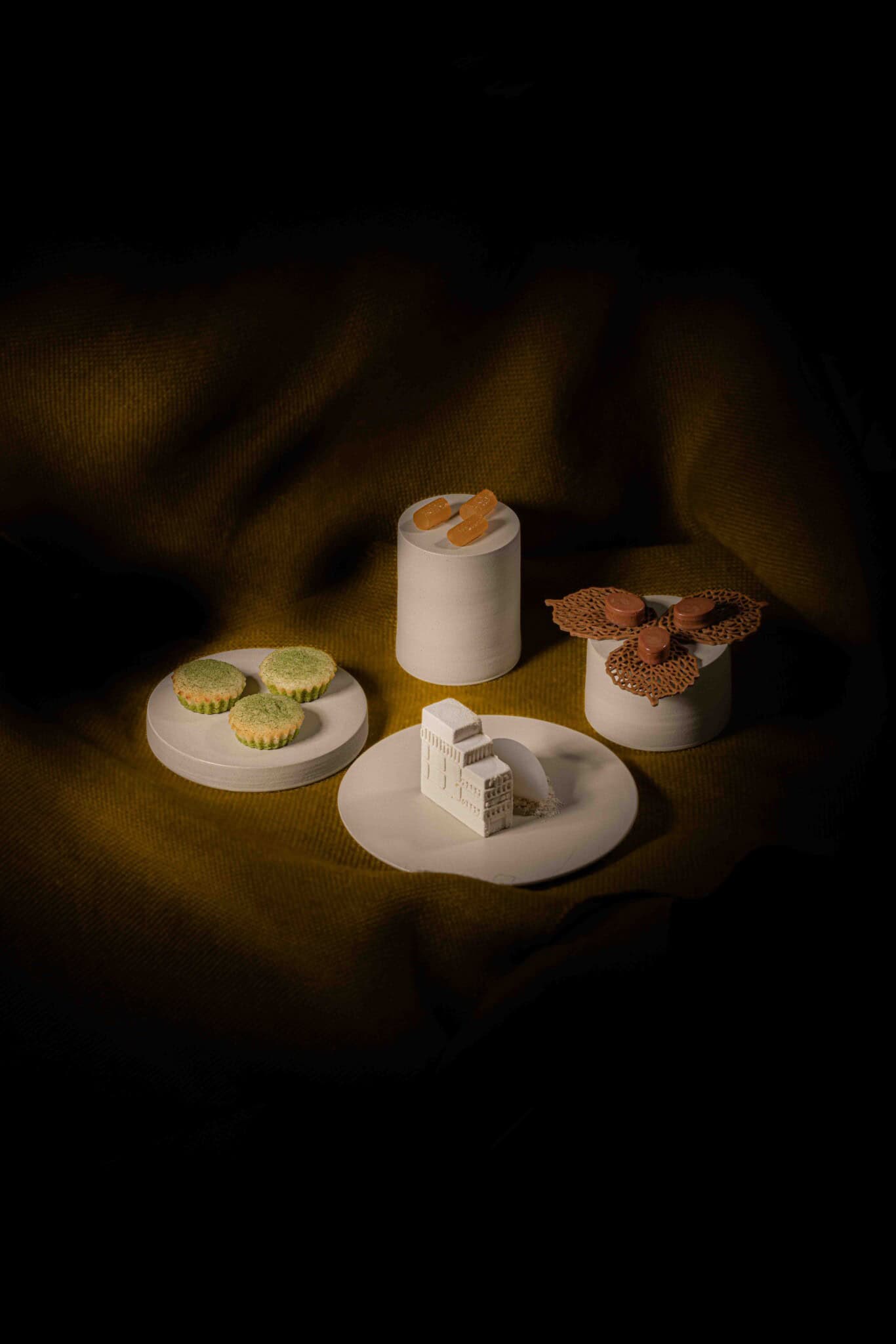 Four dishes by Po Tong.
