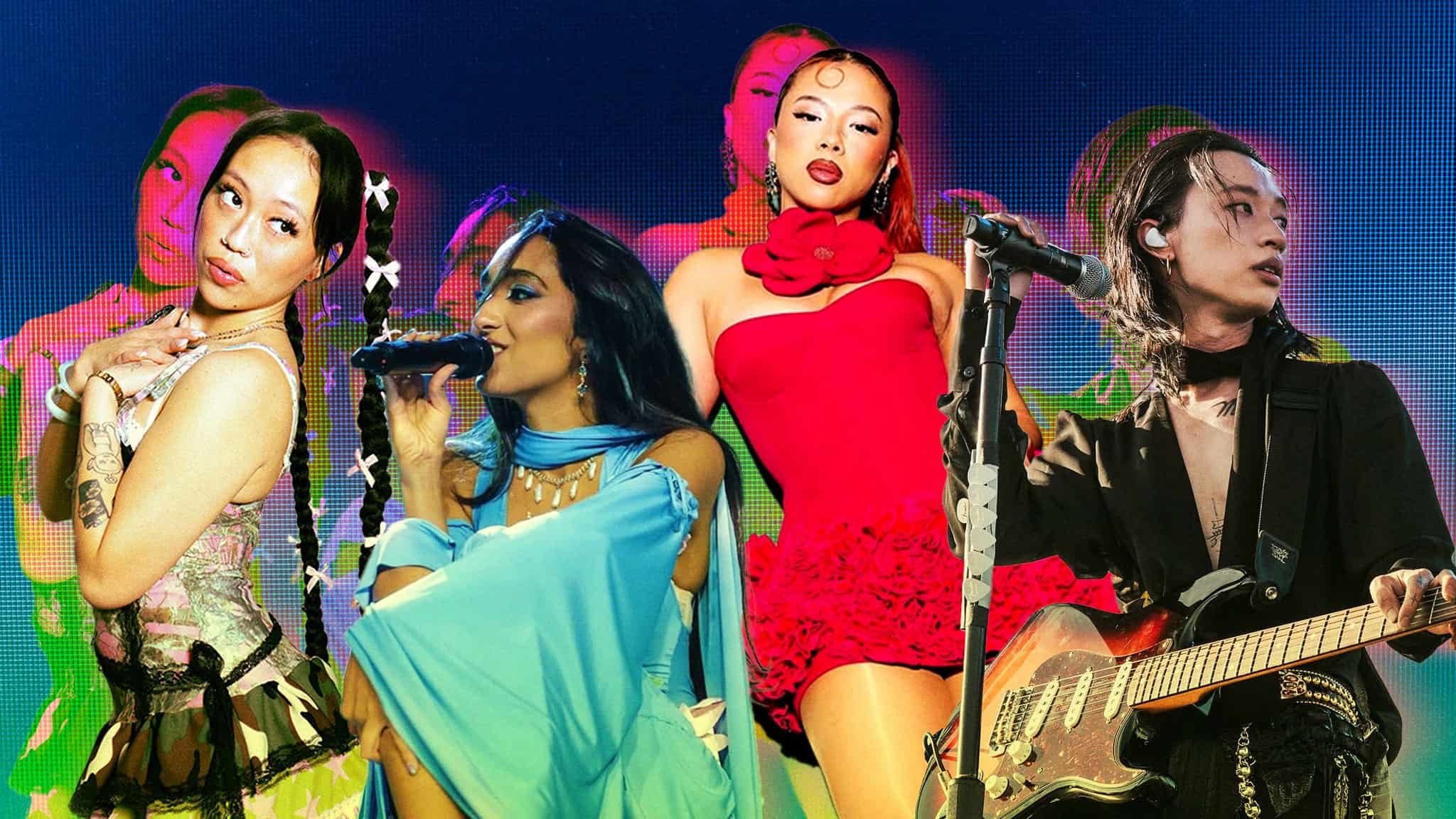 From left, Sailorr, Raveena, Thủy, and Keshi.