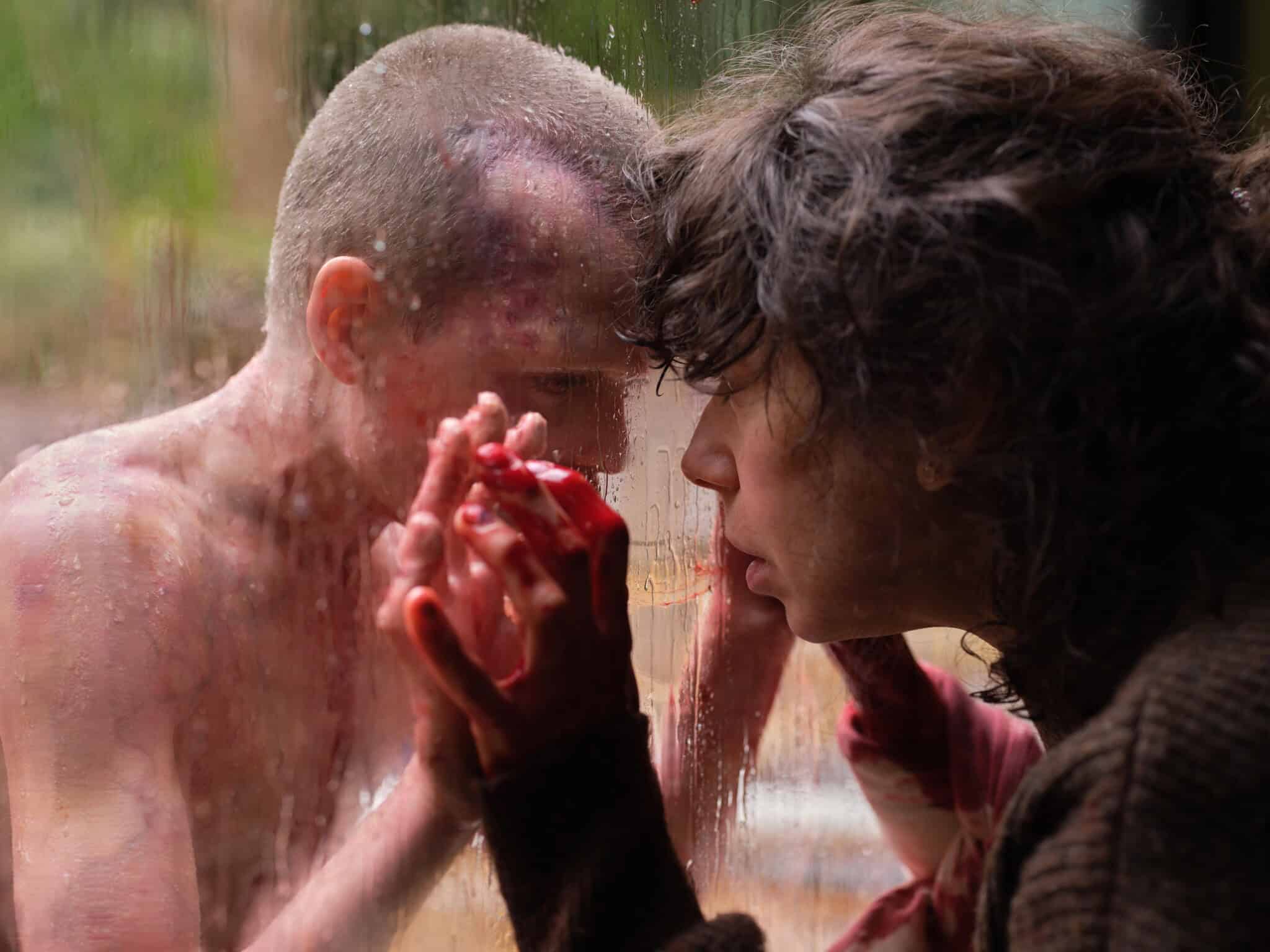 Jonah Wren Phillips and Sally Hawkins in A24's "Bring Her Back."
