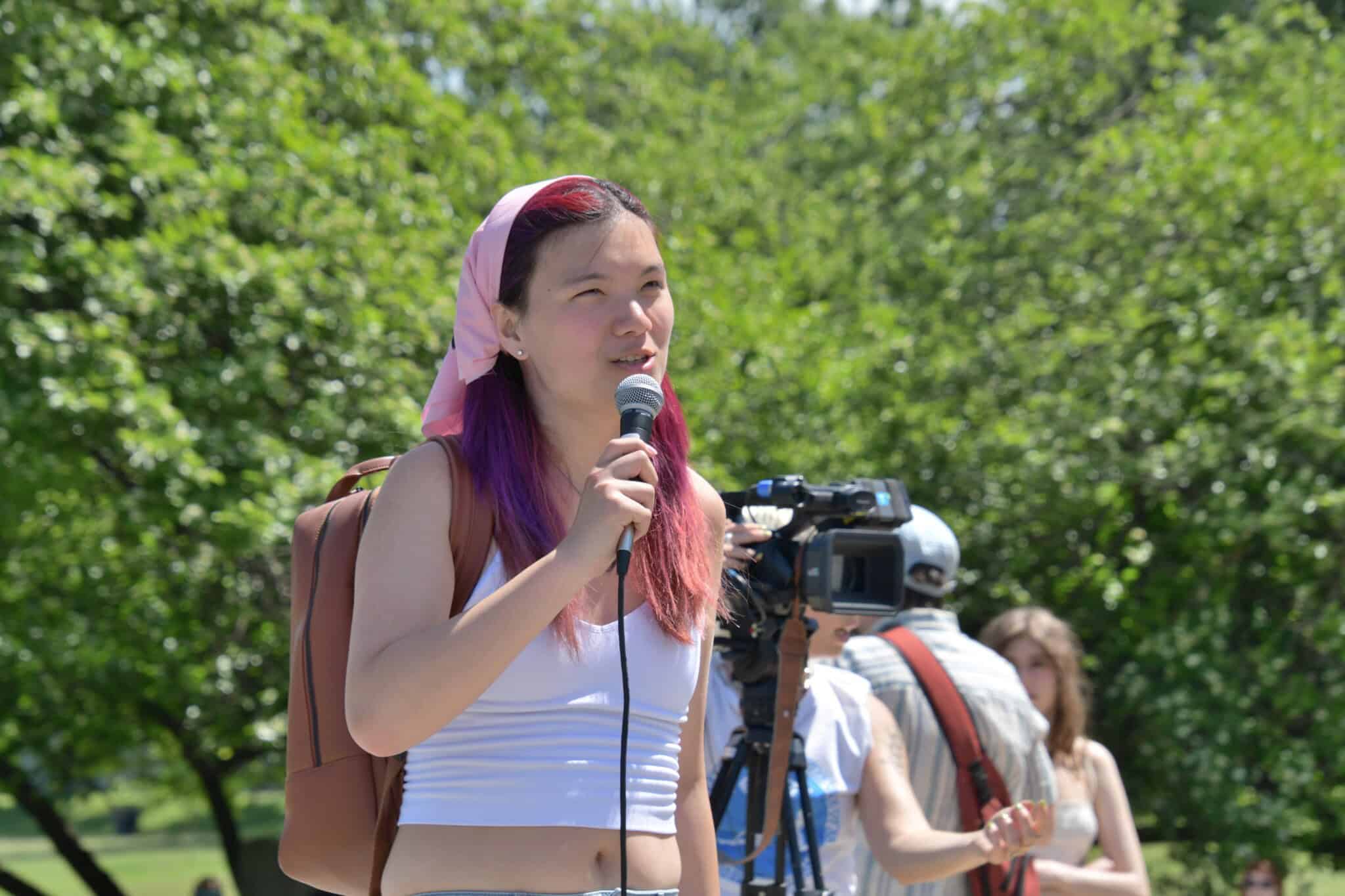 Celeste Trianon at Montreal's Dyke March 2024.