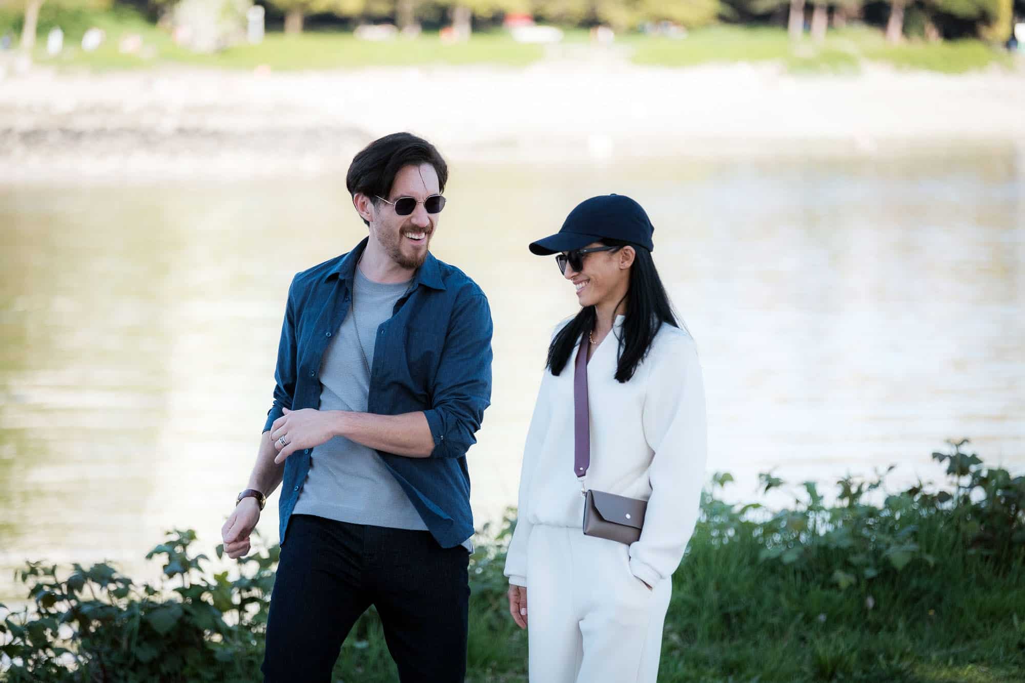 Andrew Koji and Elodi Yung as Scott and Amanda in "Worth the Wait."
