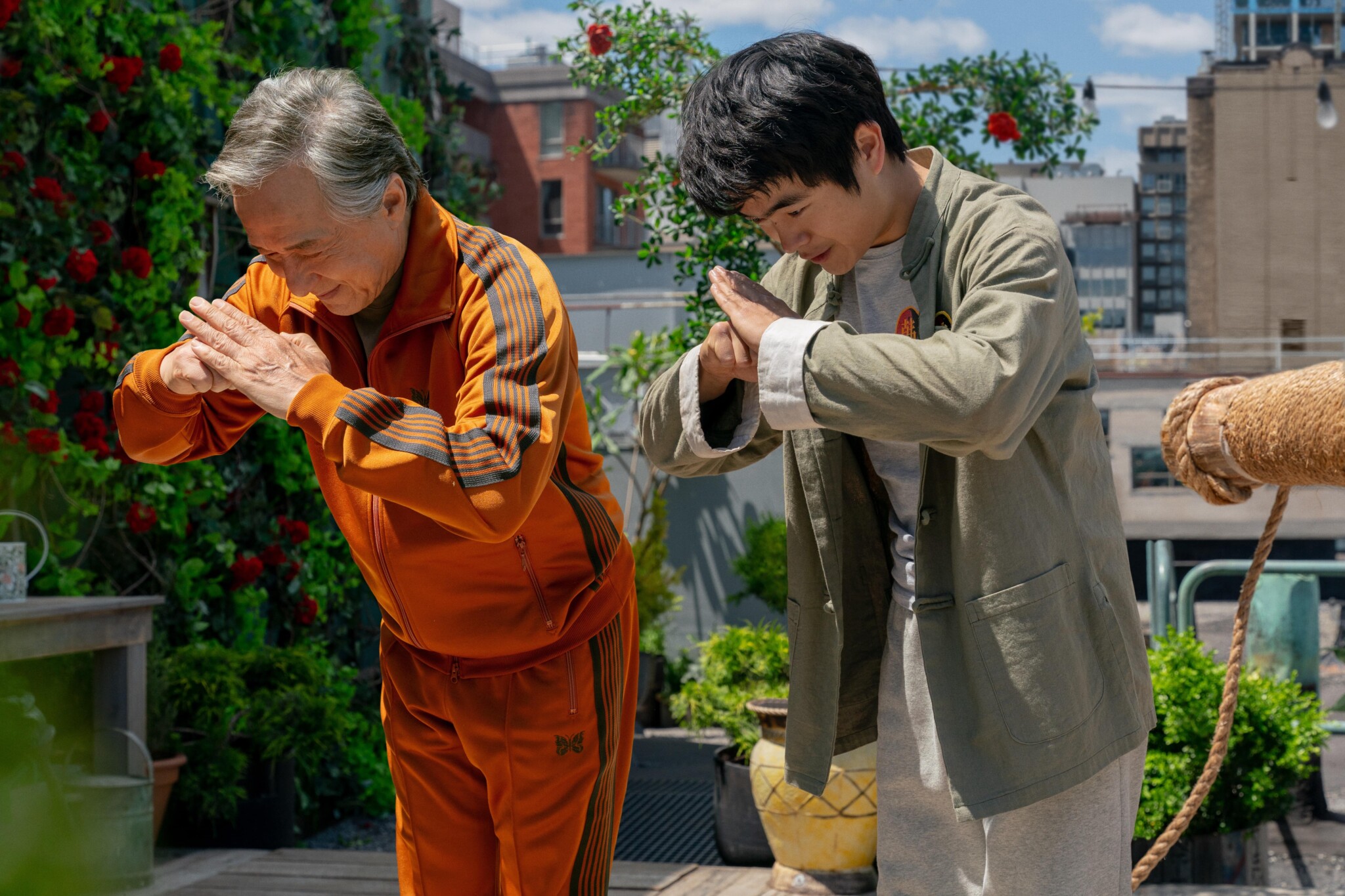 Jackie Chan and Ben Wang in "Karate Kid: Legends."