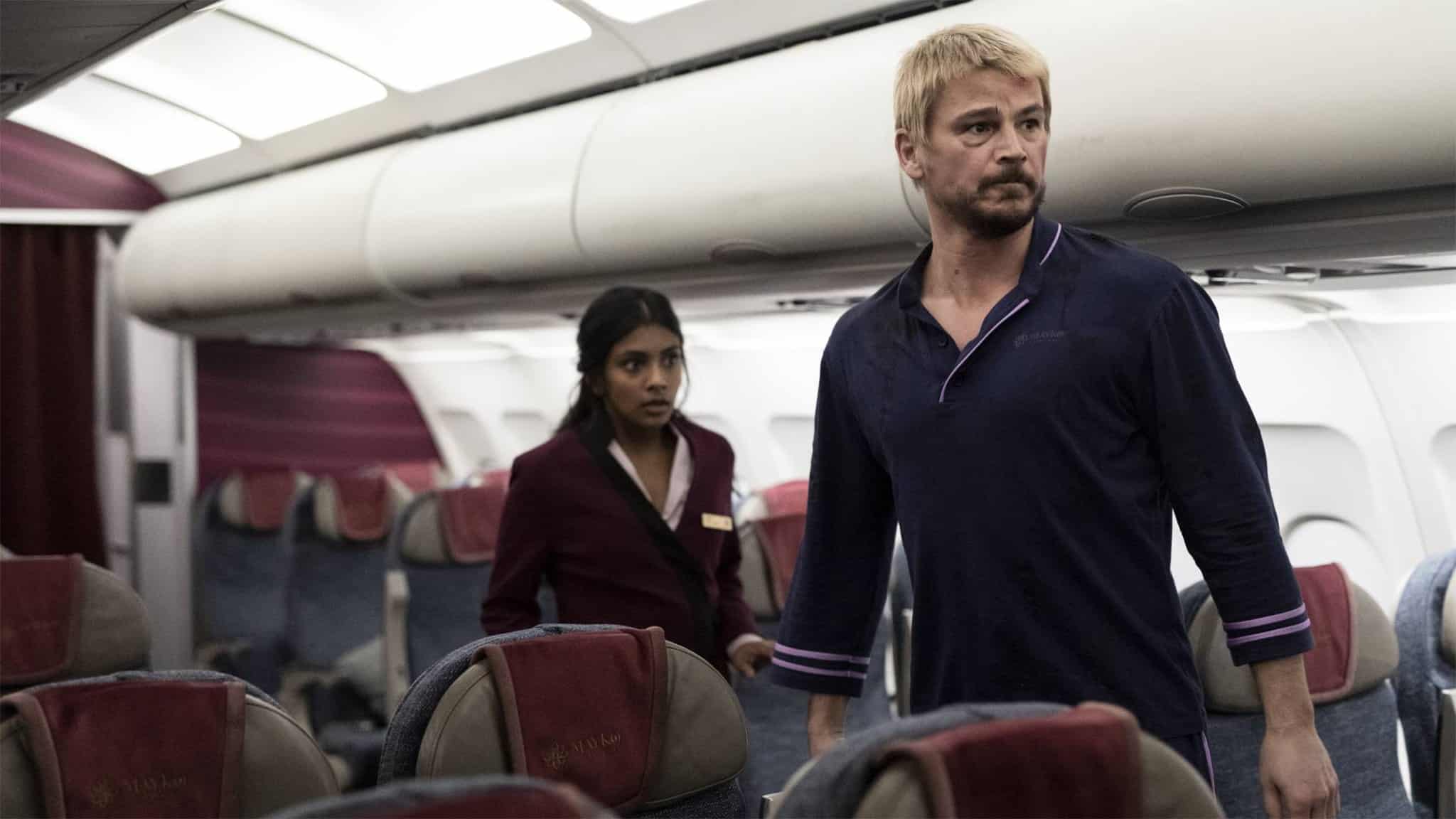 Charithra Chandran and Josh Hartnett in "Fight or Flight."