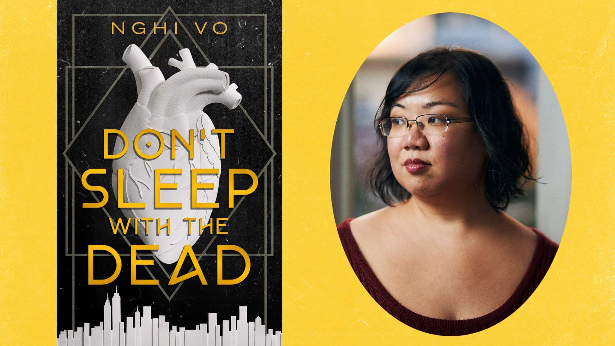 Author Nghi Vo and her book "Don't Sleep With the Dead."