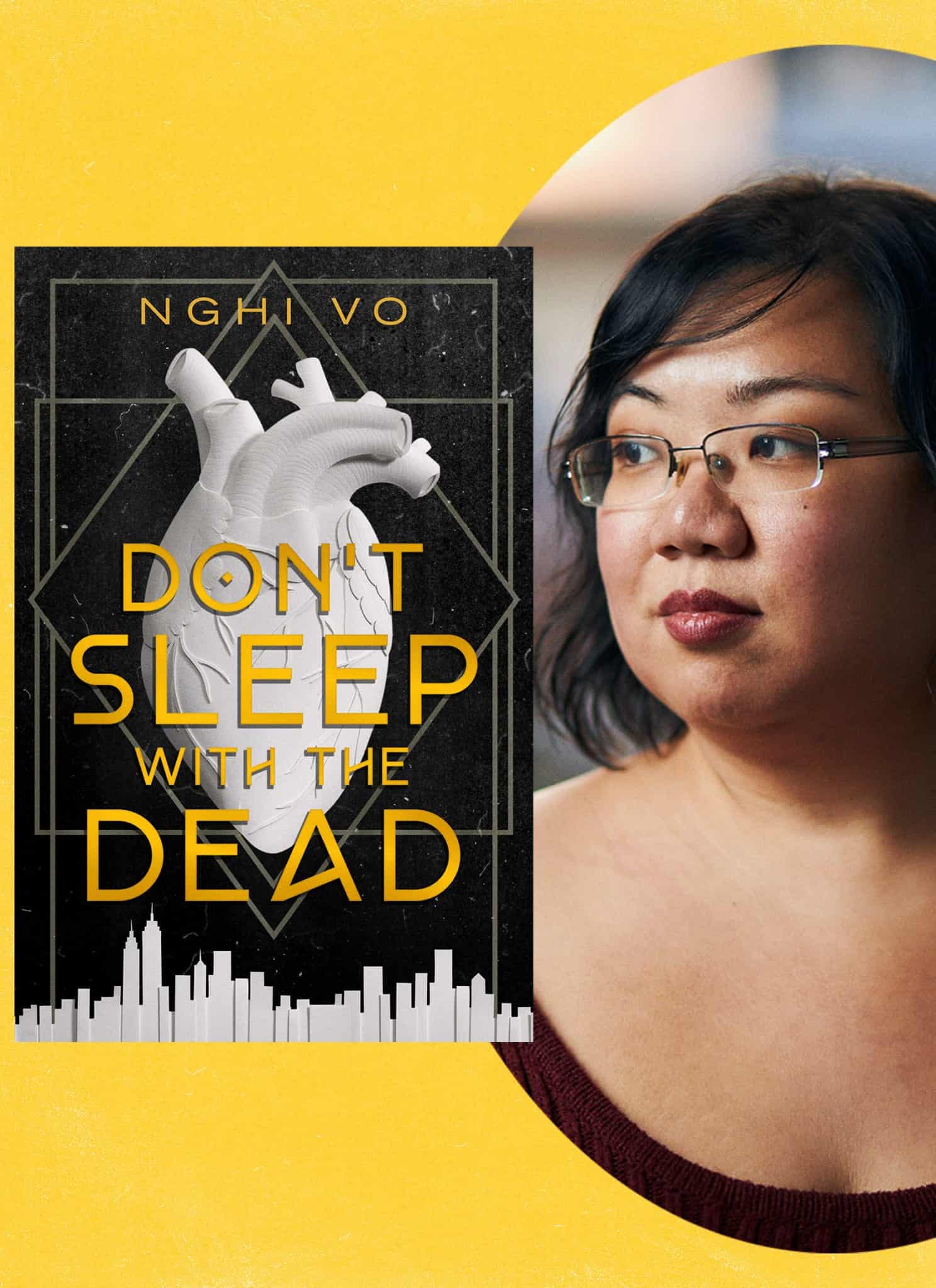 Author Nghi Vo and her book "Don't Sleep With the Dead."