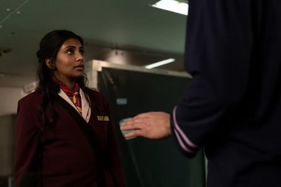 Charithra Chandran as Isha in "Fight or Flight."