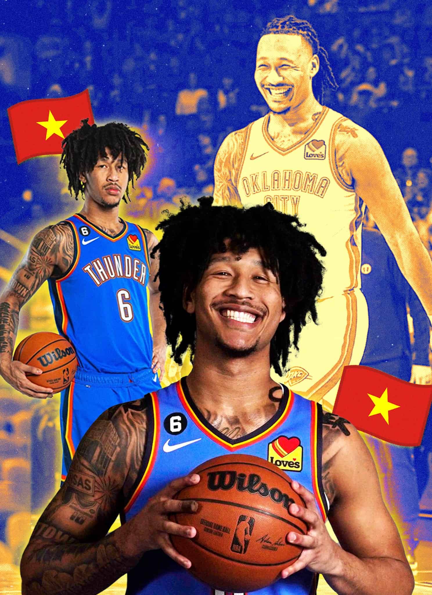 Jaylin Williams collage.