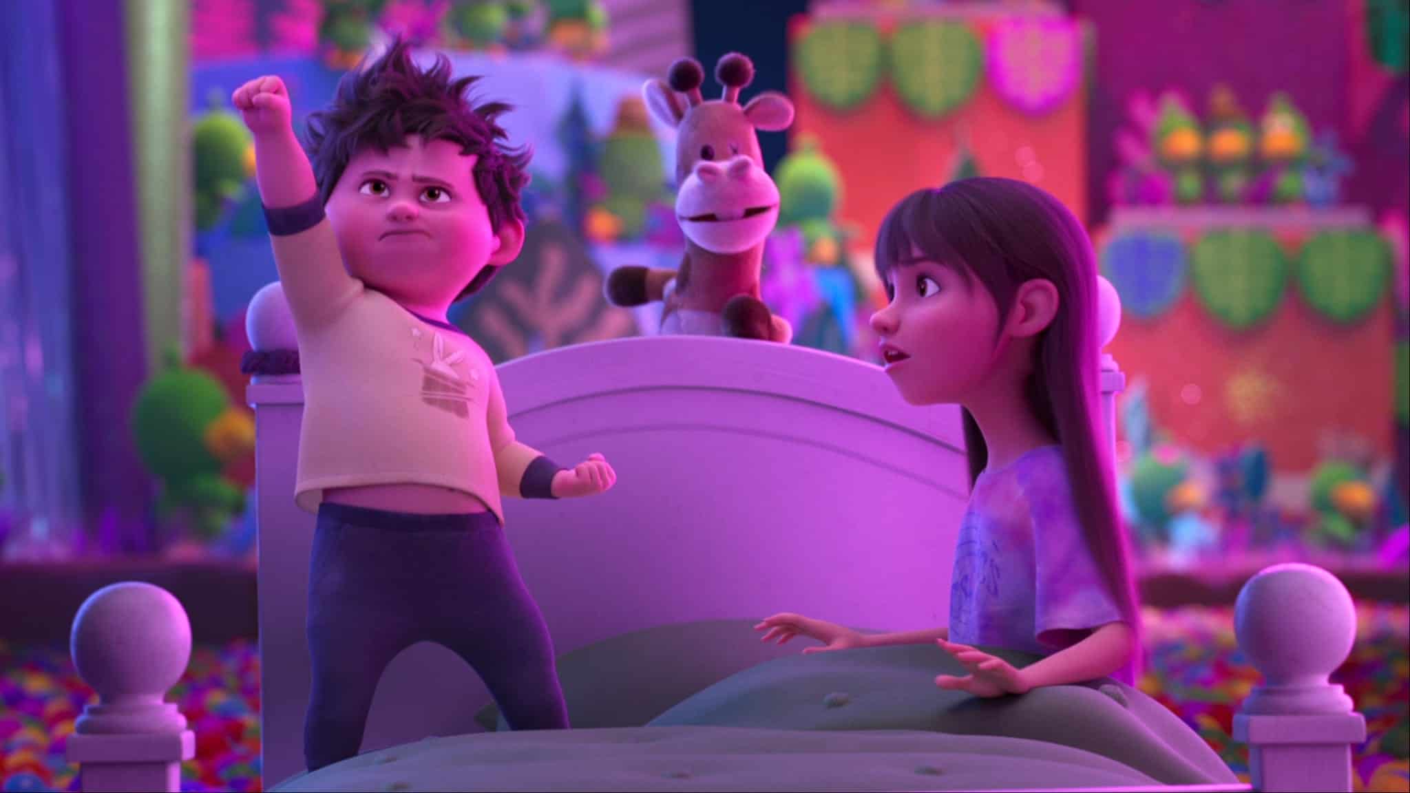 Colorful scene from Netflix In Your Dreams trailer.