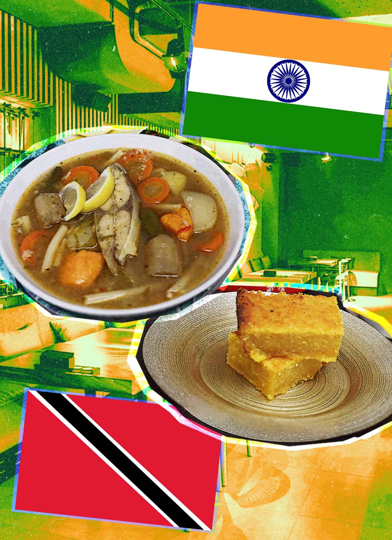Indo Trinidadian food.