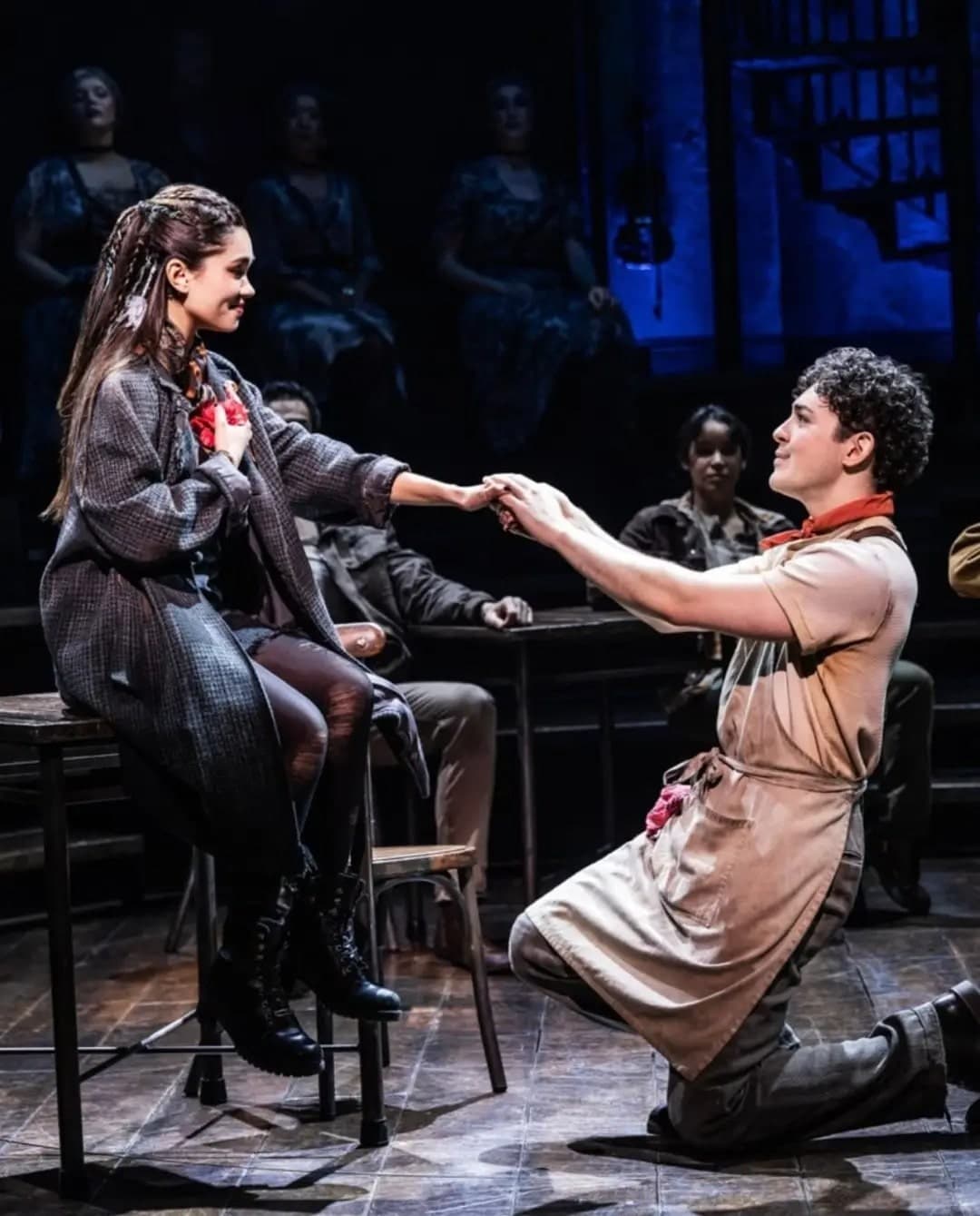 Myra alongside her co-star Ali Louis Bourzgui as Orpheous.