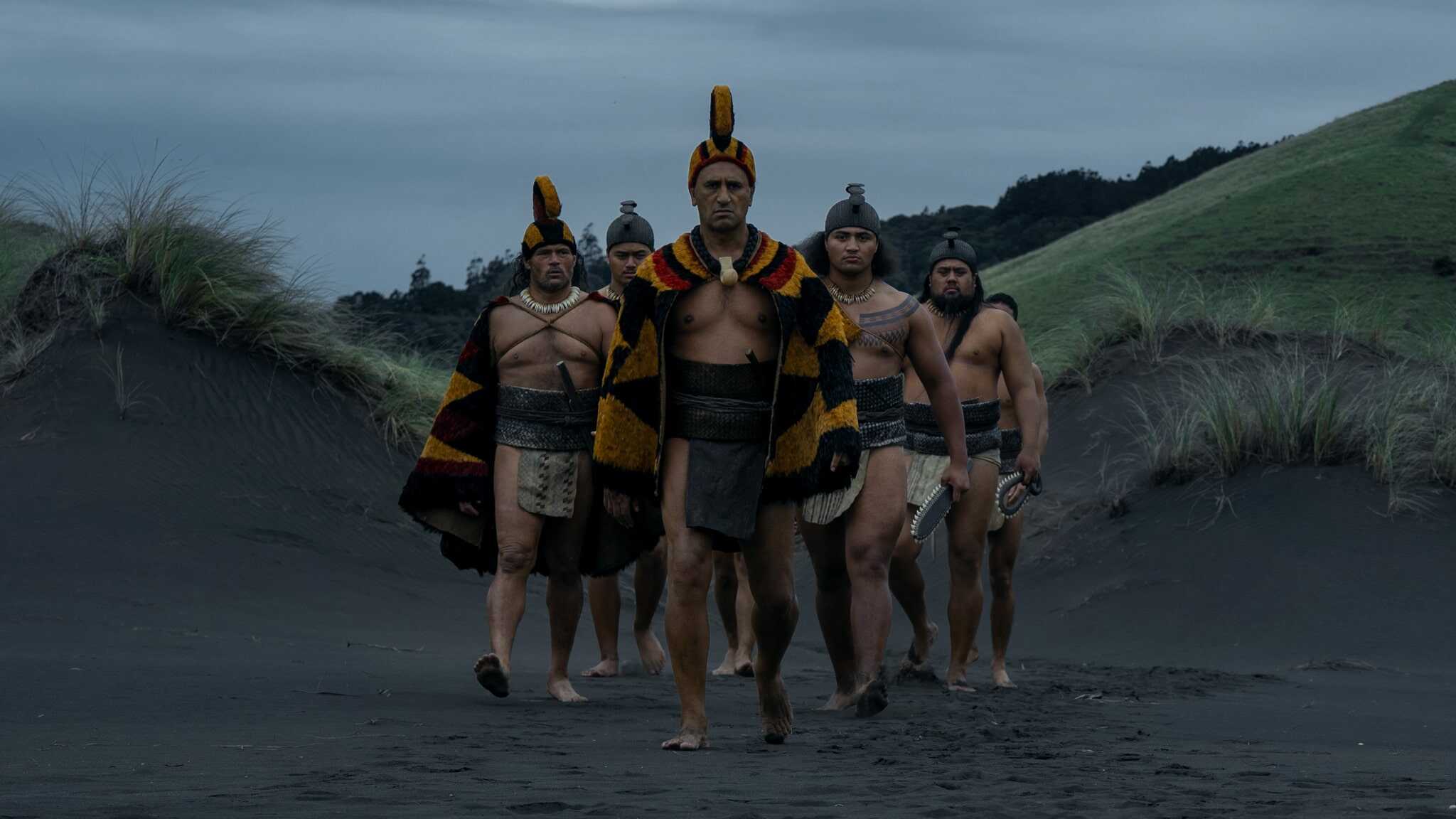 Cliff Curtis (center) as Keoua in "Chief of War."