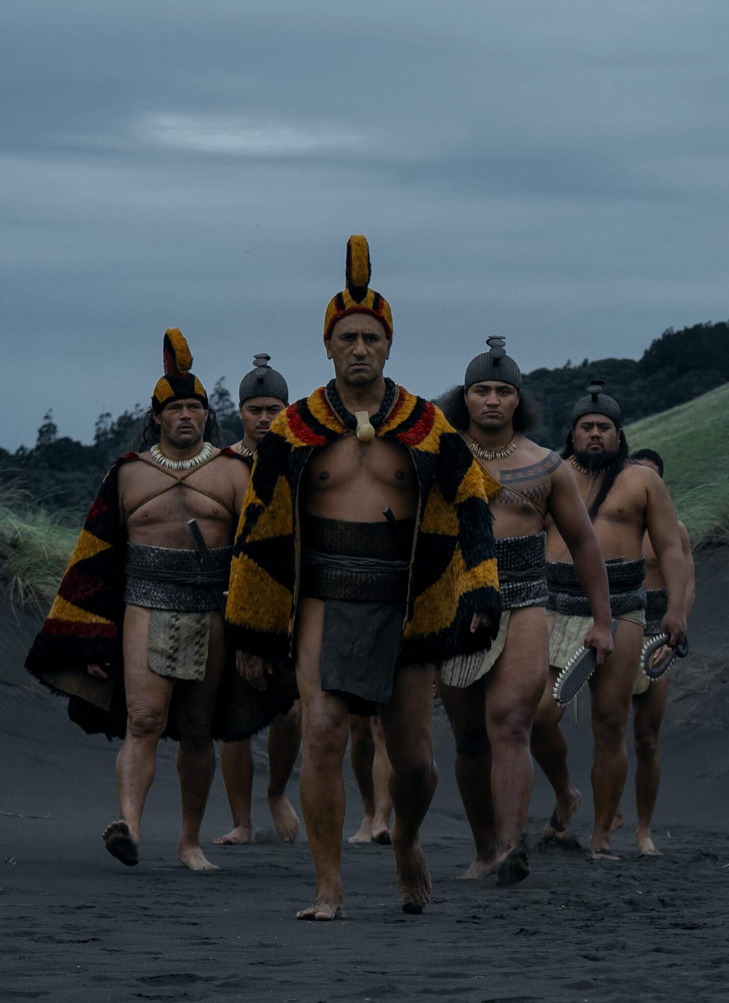 Cliff Curtis (center) as Keoua in "Chief of War."