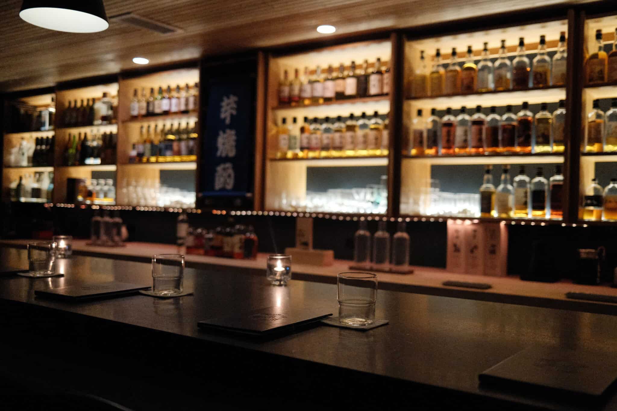 The whisky bar at Kumiko.
