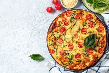 Tarte à la courgette et à la tomate