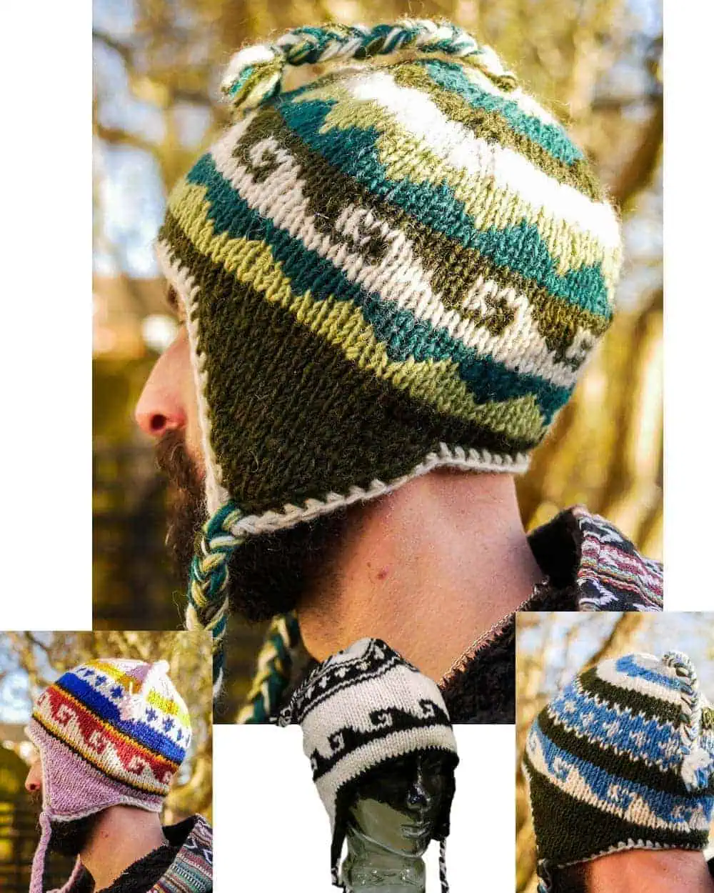 Ear Flap Hat Wave Karma Gear Handmade Fair Trade