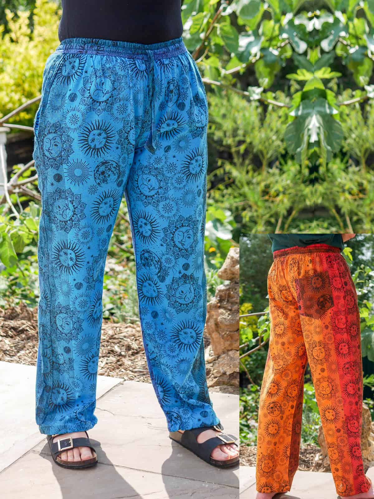Dreamy Cotton Sun Moon Trousers Karma Gear Fair Trade