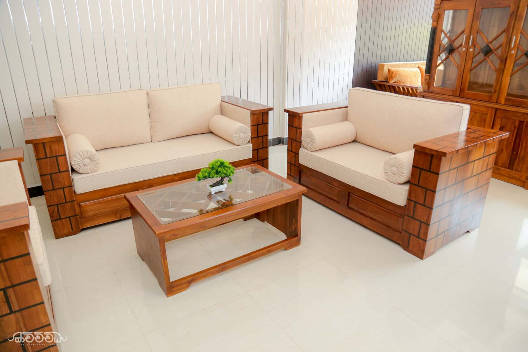 S11 - Teak Haven Sofa - Kavichchiya Furniture