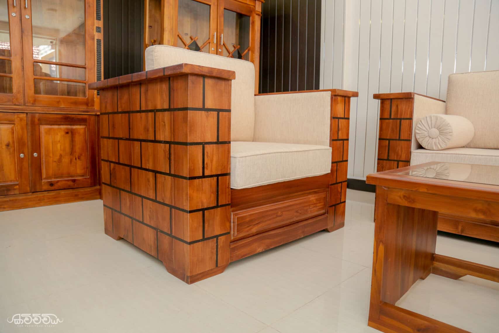 S11 - Teak Haven Sofa - Kavichchiya Furniture