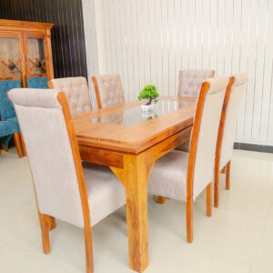 DT2 - Majestic Wood Dining table and cushion Chairs
