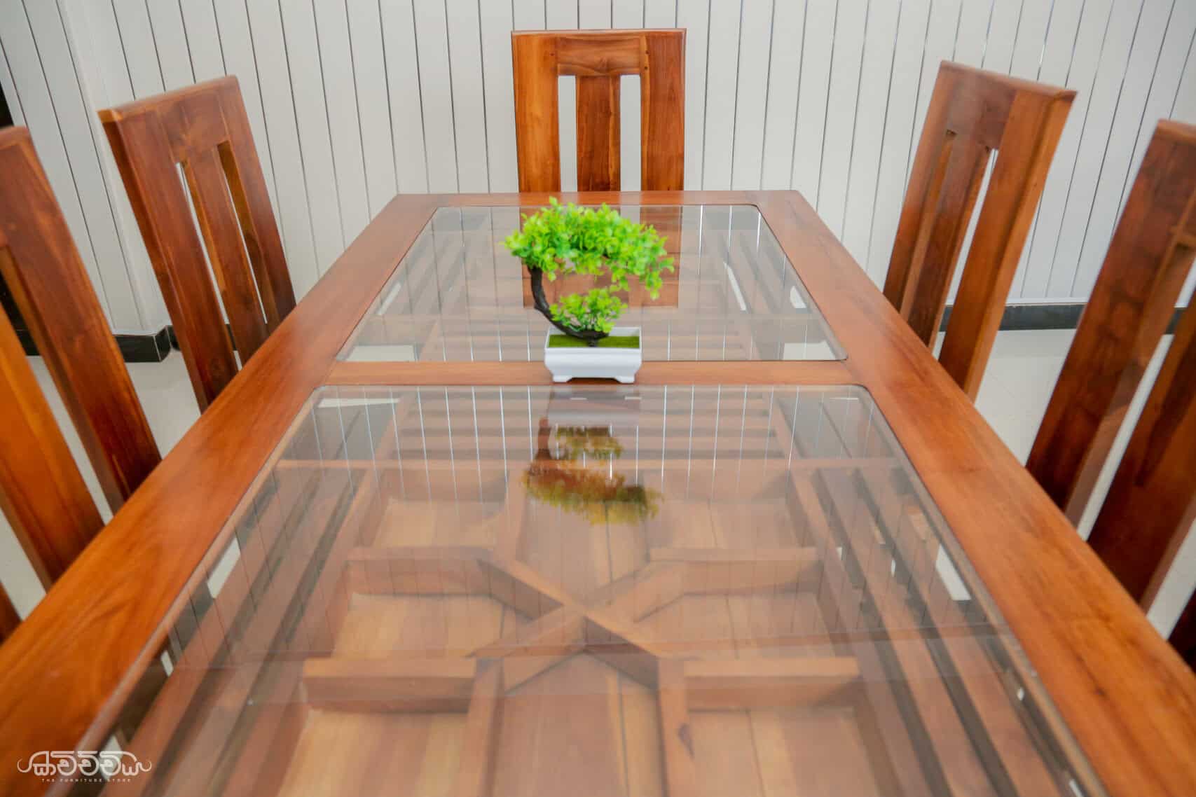 DT6 - Pulse Teak dining table and chairs kavichchiya