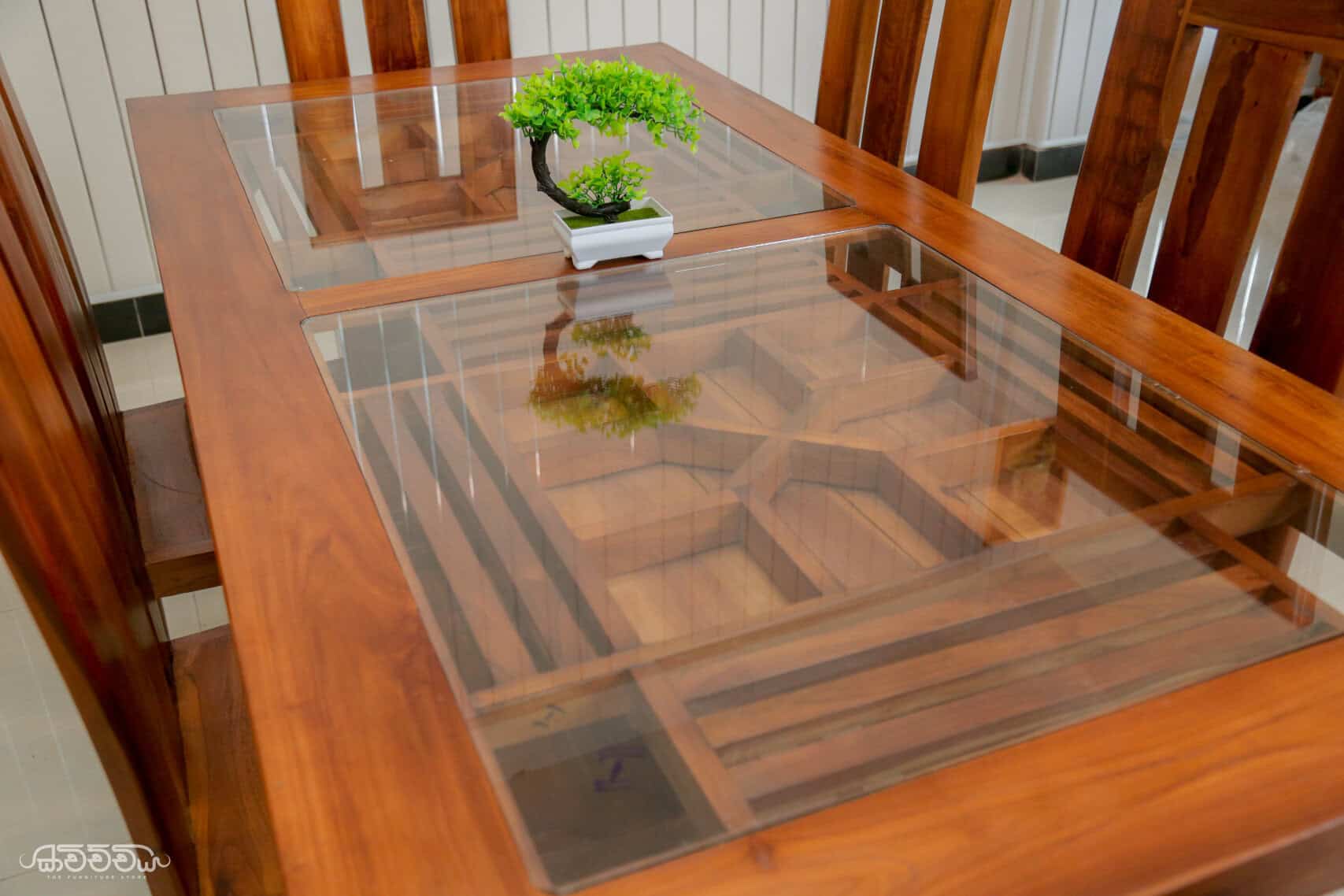 DT6 - Pulse Teak dining table and chairs kavichchiya