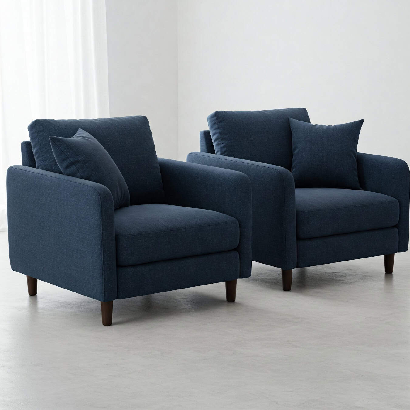 C21 -Cozy Blue Accent Chairs