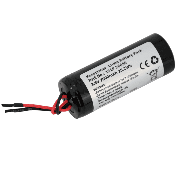 1S1P 2Li-Ionenv 7000mAh_1 26650 Li-ion Rechargeable Battery Pack