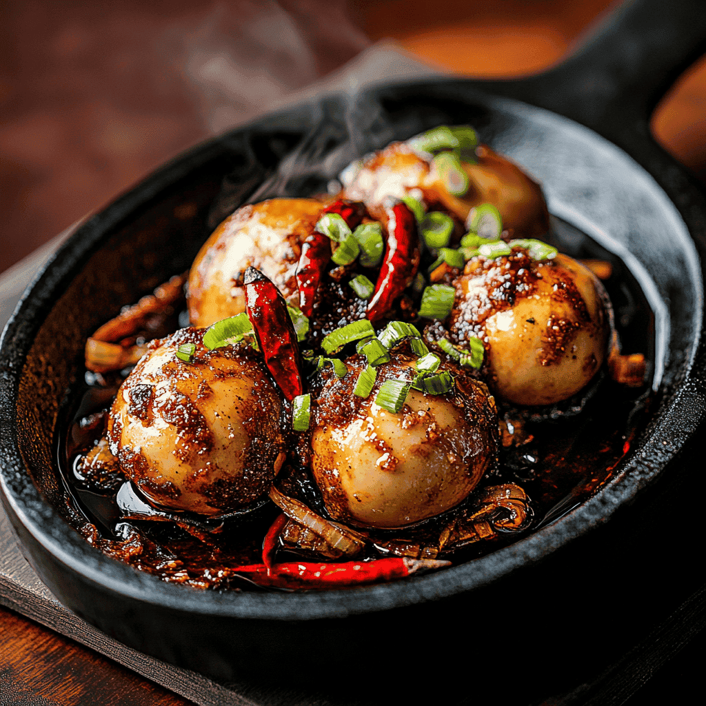 Sizzling Balut (Spicy Filipino Duck Egg Delicacy)