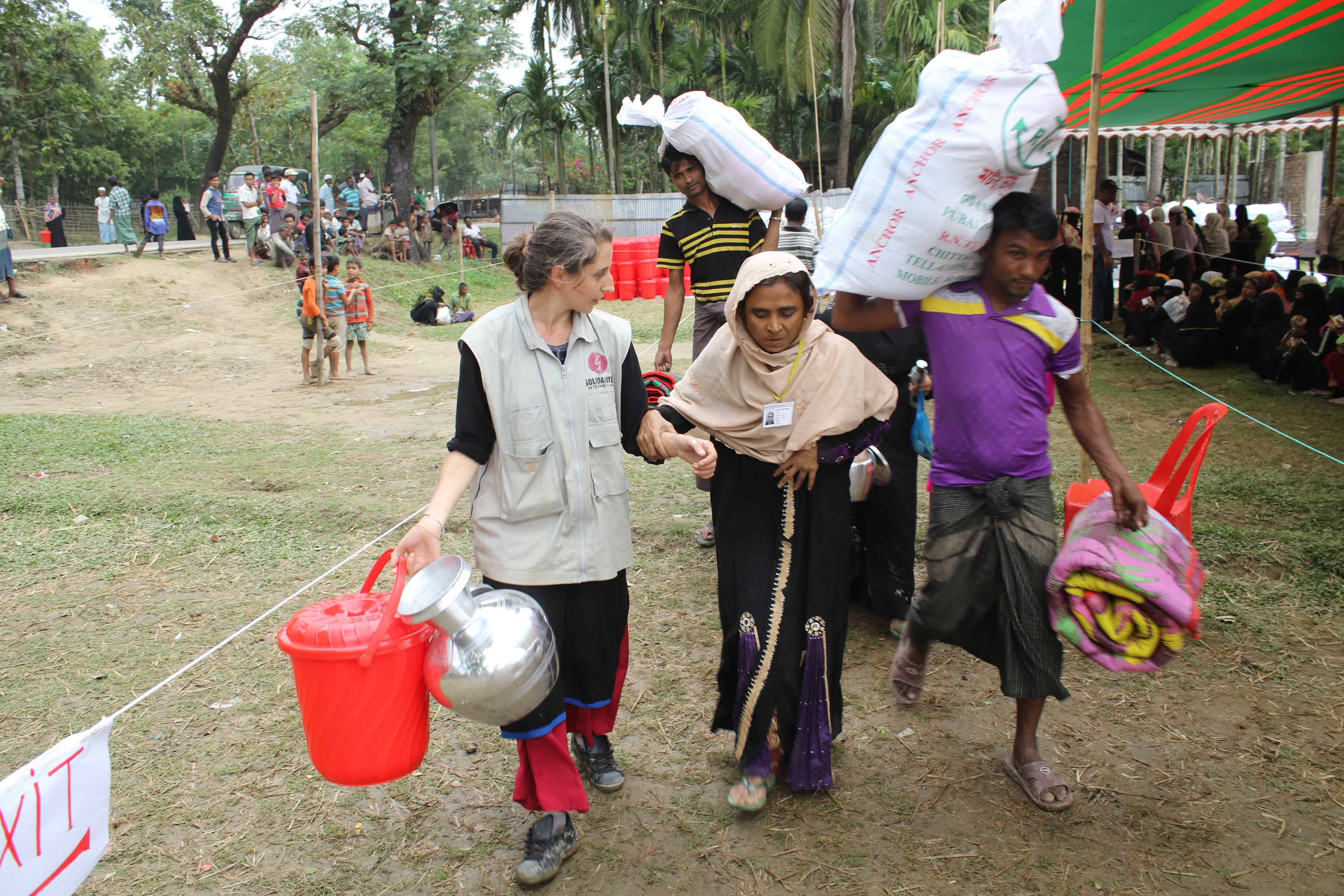 Intervention de Solidarités International au Bangladesh. Crédit image : Tugdual de Dieuleveult / Solidarités International