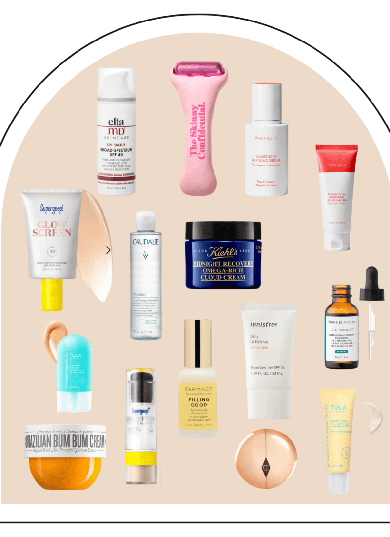 summer skincare favorites collage