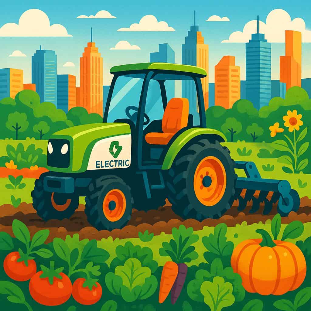 Urban Electric Tractors for City Farming