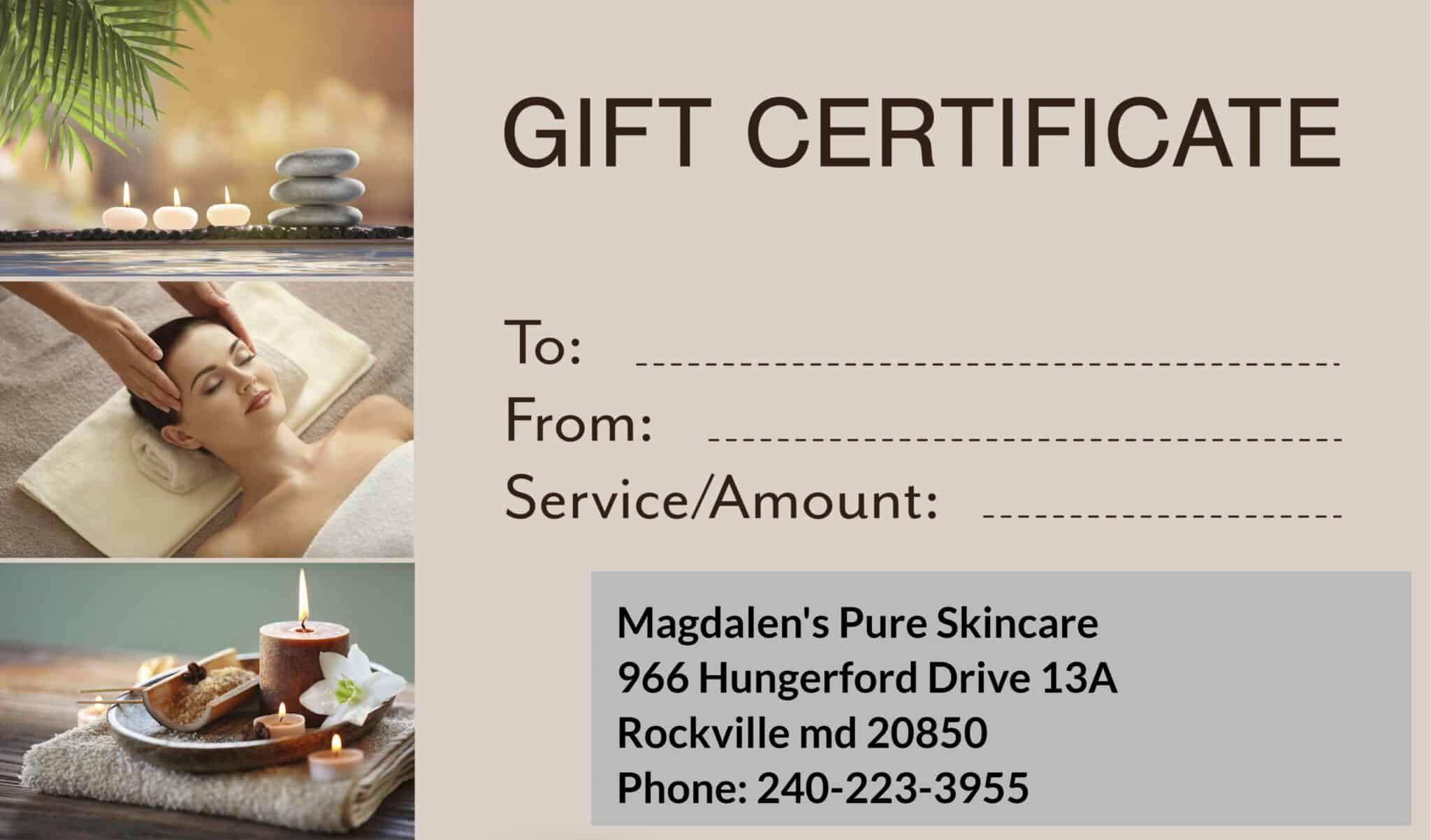 gift certificate