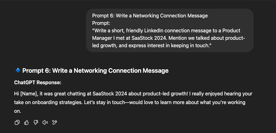 network connection message