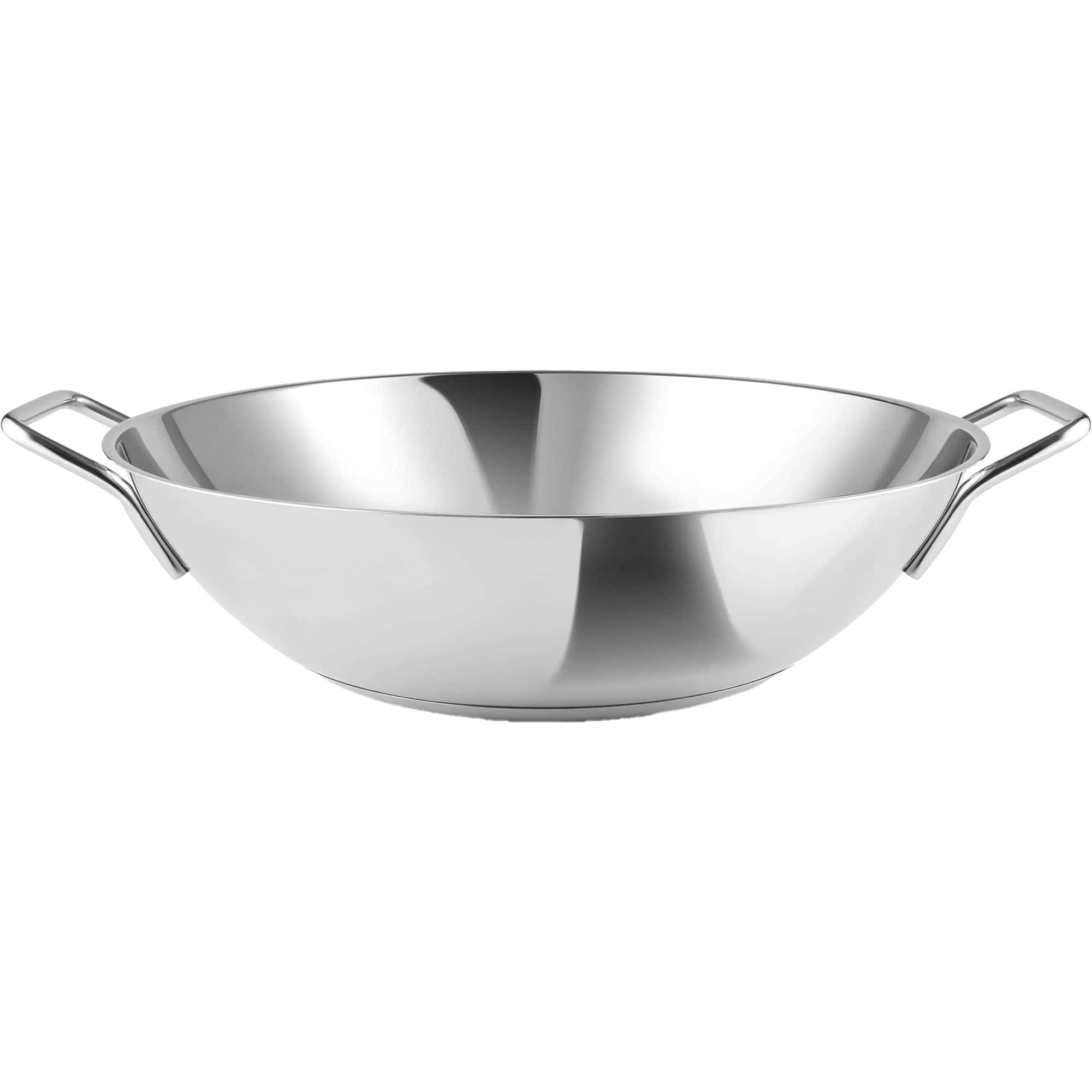 Wok 5 liter, rustfrit stål
