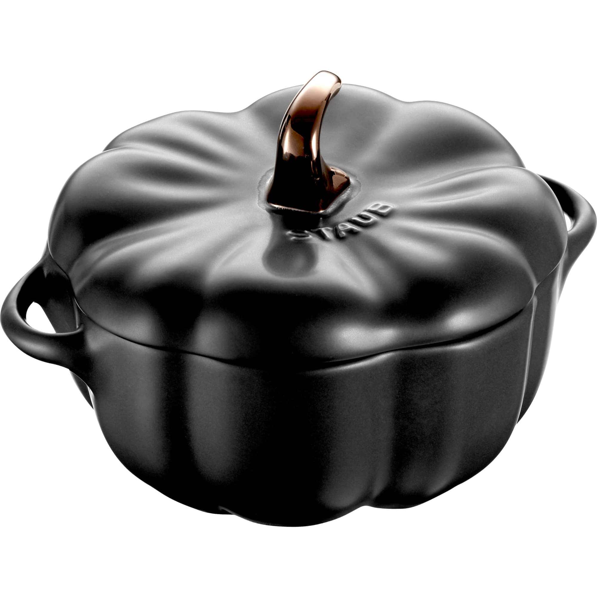 Græskar Cocotte Mat Sort 0,7 liter