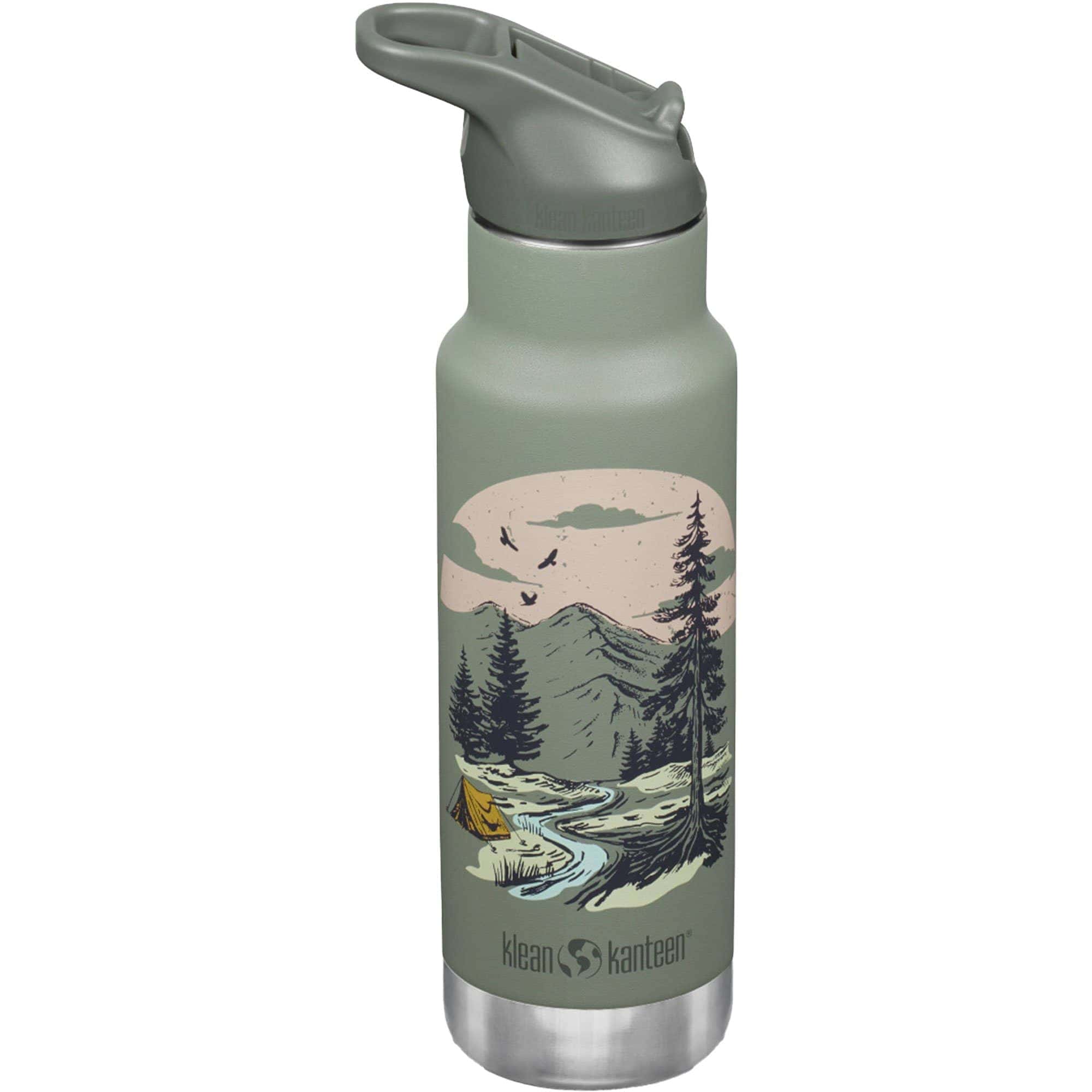 Kid Narrow Flip Sport Vandflaske 355 ml, Mountain Scape