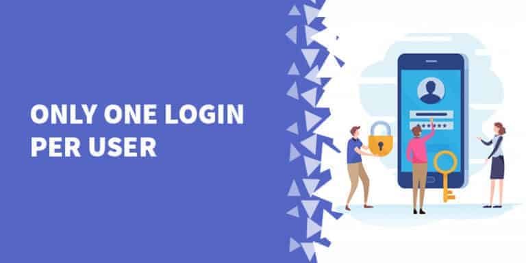 Only one login per user