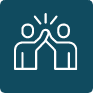Man High five Icon - Done for you membership site